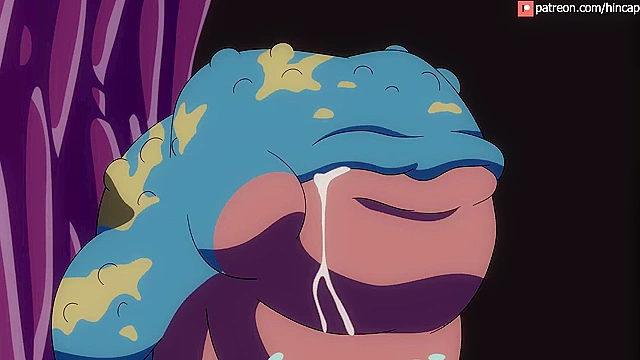 The Ultimate Licker - Pussy licking monster tongue fucks Resident Evil girls