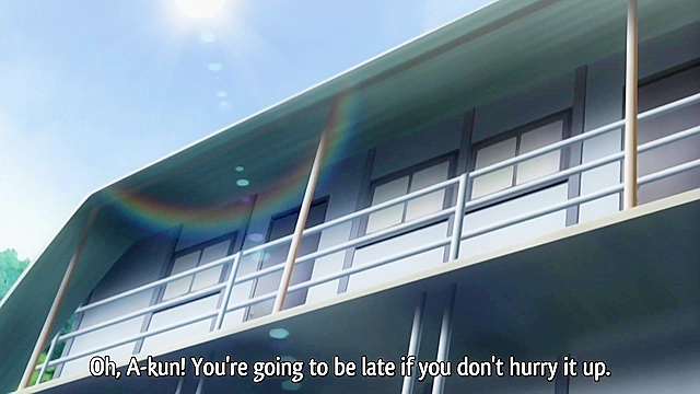 Spring Love Maiden 2 - Petite hentai schoolgirl sister takes cumshot by big bro