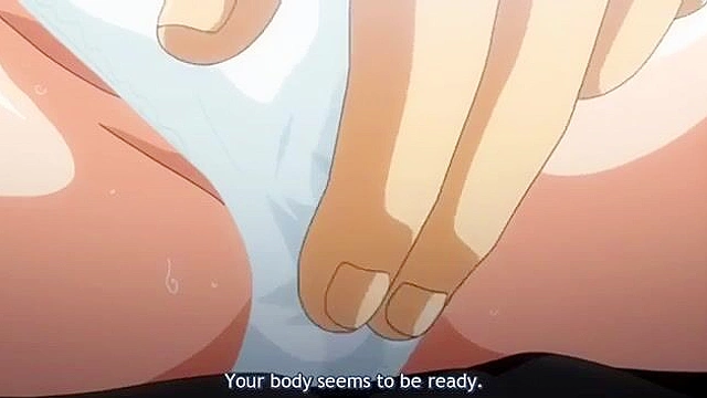 School peeper has three anime schoolgirls riding his dick at once