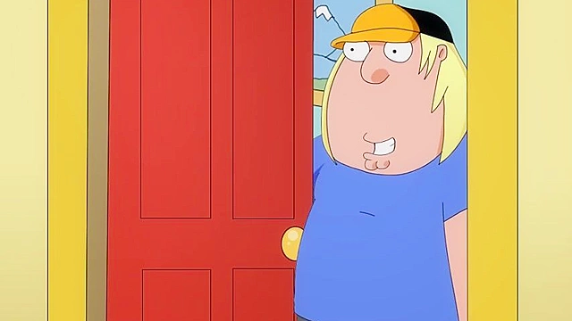 Meg and Lois Griffin take turns riding Steve's cartoon cock