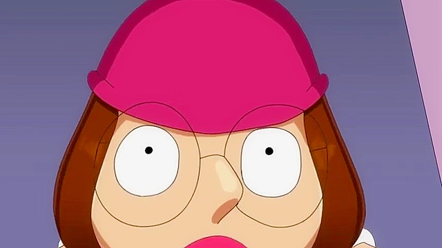 Meg and Lois Griffin take turns riding Steve's cartoon cock