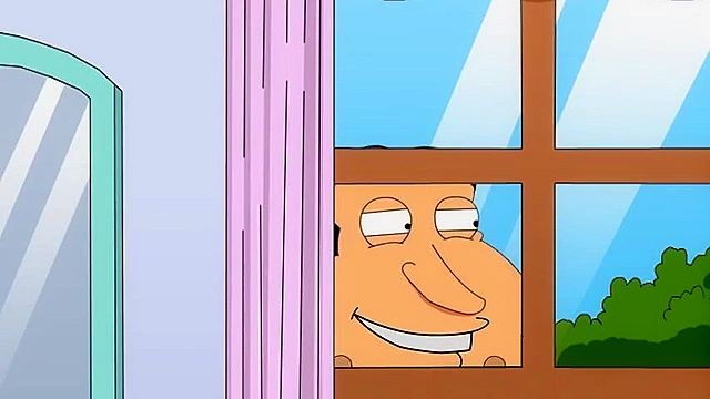 Meg and Lois Griffin take turns riding Steve's cartoon cock