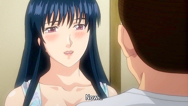 Teen watches while his anime aunt gets gangbanged in the woods