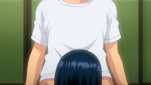 Teen watches while his anime aunt gets gangbanged in the woods