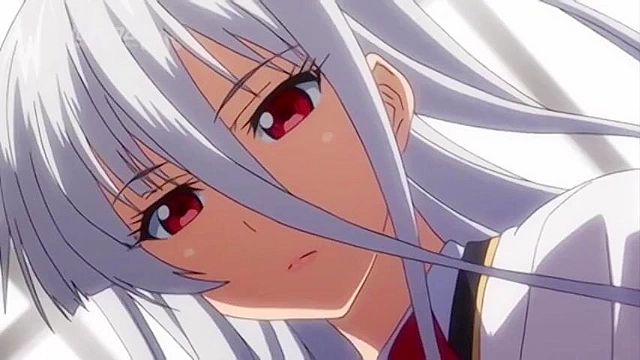 Busty hentai schoolgirl gets throbbing dick in her tight virgin pussy