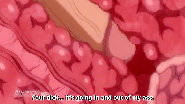Busty hentai schoolgirl gets throbbing dick in her tight virgin pussy