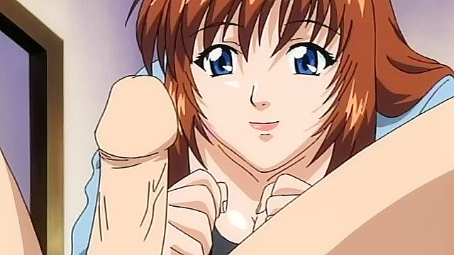 Love is the Number of Keys - School boy gets his cock sucked by a hentai mature woman