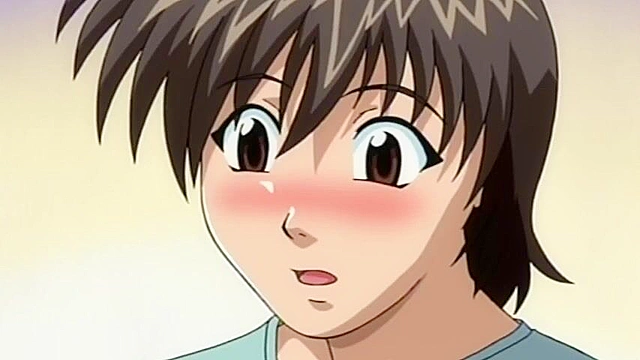 Love is the Number of Keys - School boy gets his cock sucked by a hentai mature woman