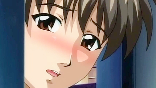 Love is the Number of Keys - School boy gets his cock sucked by a hentai mature woman