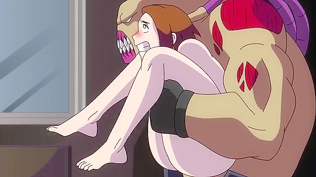 Jill Valentine is double penetrated by tentacles from Nemesis