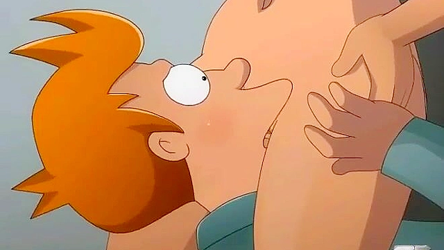 Futurama Fry finally gets to fuck Leela on a ship