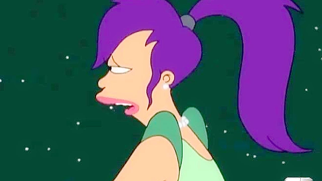Futurama Fry finally gets to fuck Leela on a ship