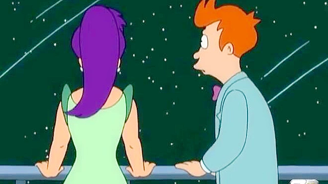Futurama Fry finally gets to fuck Leela on a ship