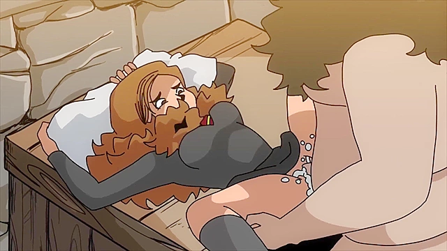 Hagrid destroys Hermione's tight teen pussy