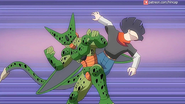 The Perfect Cell (full video) - Cell fucks all the dragonball girls to become complete