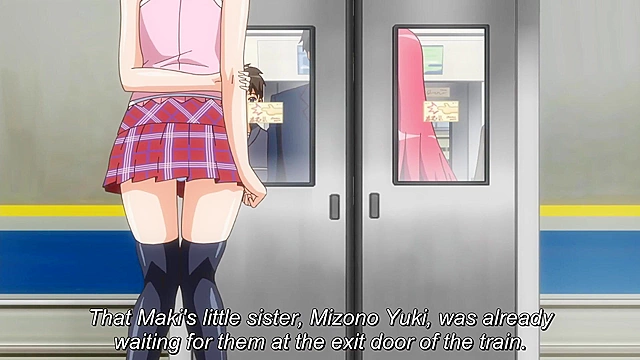 Busty hentai schoolgirl in pink panties gives a lusty blowjob under the desk