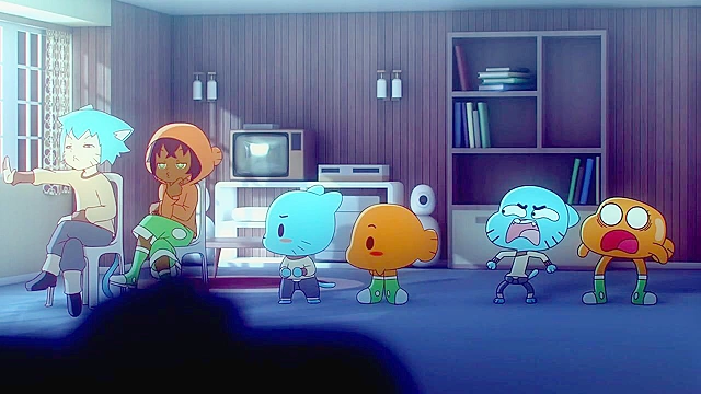 Gumball's friends have hardcore lesbian sex on the couch