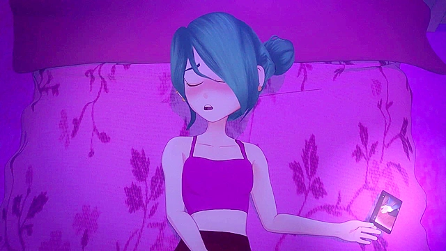 Meru the Succubus 3 - Cartoon schoolgirl masturbates fantasizing about cute guys