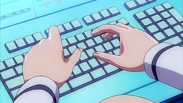 Cute hentai schoolgirls ride on a guy's magic cock in a threesome