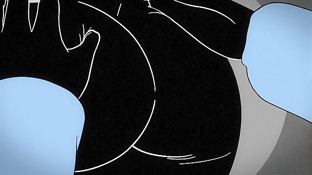 Mime and Dash fuck in black and white cartoon threesome for money