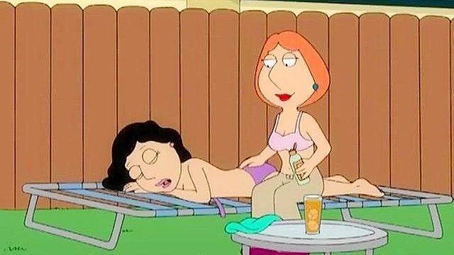 Horny cartoon lady Lois Griffin hungry for pussy