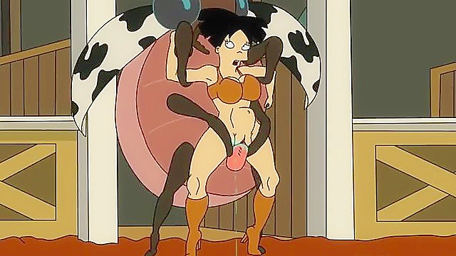 Amy Wong from Futurama gets fucked from behind by a giant beetle