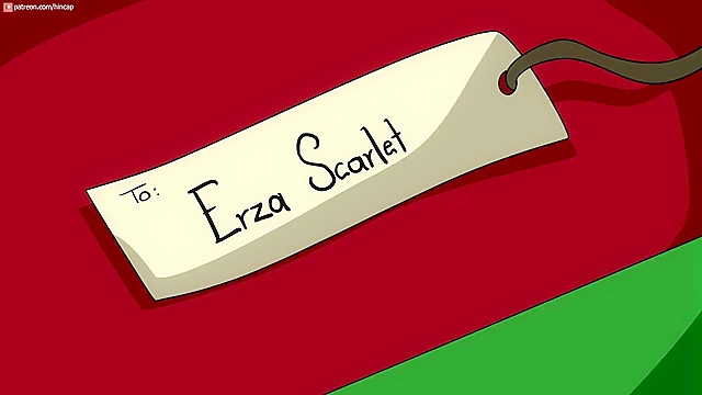 Lucy Heartfilia from Fairy Tail is tentacle banged by xmas present