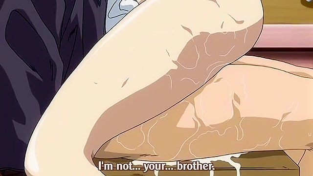 Horny hentai schoolgirl ties up dude, pisses on him, then rides his cock