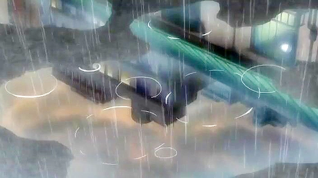 Horny hentai schoolgirl ties up dude, pisses on him, then rides his cock