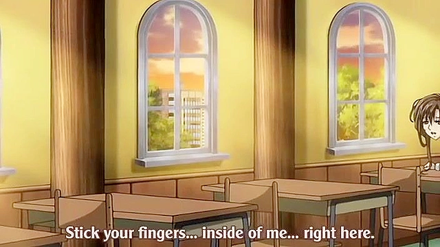 Horny hentai schoolgirl ties up dude, pisses on him, then rides his cock