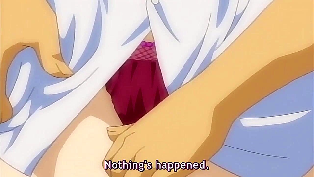 Immoral Sisters 2 - Busty anime housewife gets horny fucking while talking to husband on phone