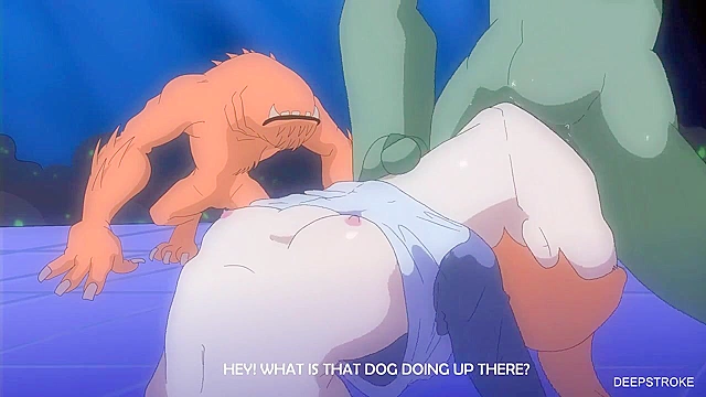 Gentleman's Club - Gwen from Ben 10 gets gangbanged by big dicked monsters