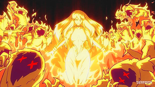 Fandel Tales - Elf, mage and warrior gangbanged by dungeon monsters