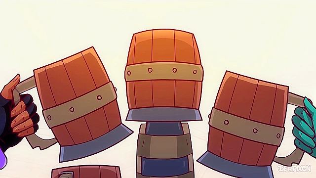 Fandel Tales - Elf, mage and warrior gangbanged by dungeon monsters