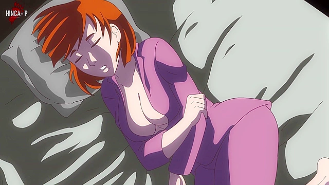 The Lurker - Cartoon porn monster tongue fucks sleeping redhead