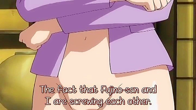 Dirty hentai mom strokes a 18 year olds cock and fucks him