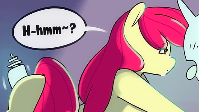 Hentai pony gets a dildo slammed in to her cunt