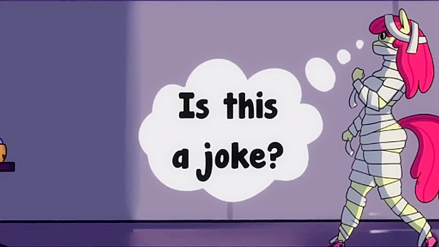 Hentai pony gets a dildo slammed in to her cunt