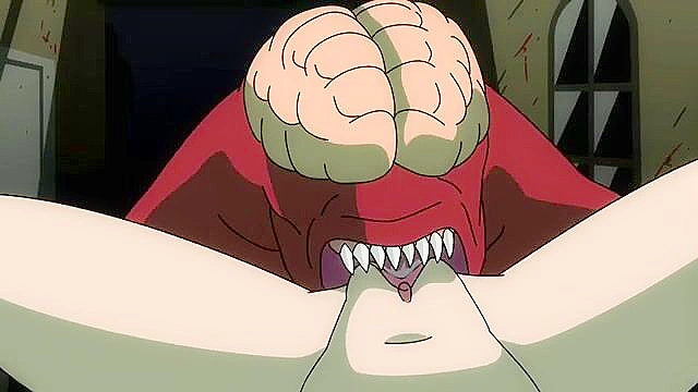 Resident Evil porn - Claire vs pussy licking cartoon zombie monster