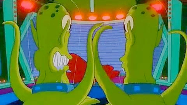 Marge Simpson gets impregnated by alien tentacles in dirty alley