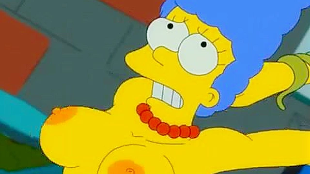 Marge Simpson gets impregnated by alien tentacles in dirty alley