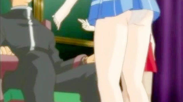 Cute redhead services a group of cocks with her mouth and panties