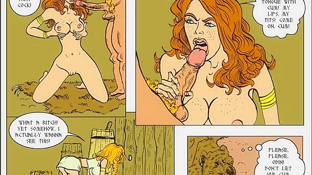 Redhead and Blonde comic book characters go lesbian