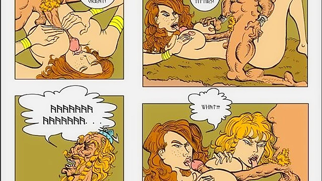 Redhead and Blonde comic book characters go lesbian