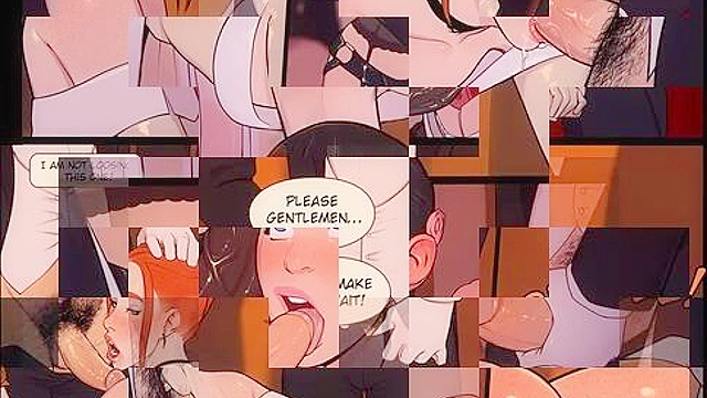 2D Comic - Shemale admires the size of her shedick