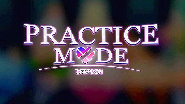 Practice Mode - Hot animated video game girls ride dildos