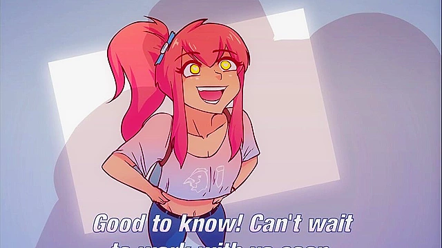 The Artist Migration - Pink haired cartoon girl dreams of rough sex gangbang and facials