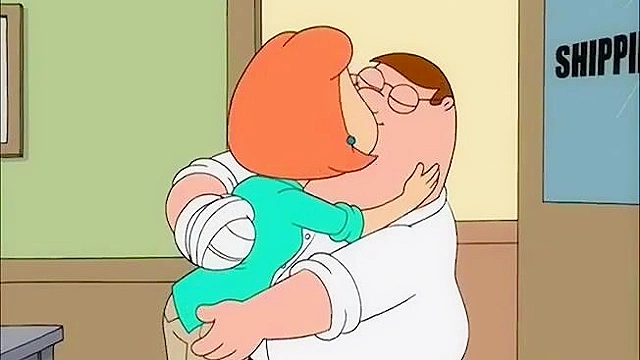 Peter and Lois Griffin from Family Guy have a dirty fuck at the office