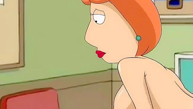 Peter and Lois Griffin from Family Guy have a dirty fuck at the office