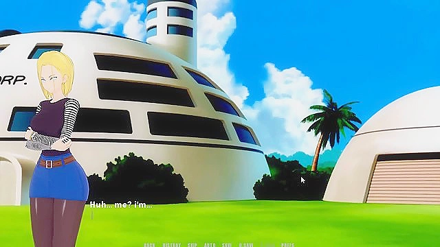 Dragonball Academia - Silde your dick into Android 18 tight robo pussy - game walkthrough